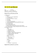 NURSING BS C-349 - Ch 12-15 Lab Manual.