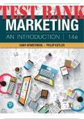 Test Bank For Marketing An Introduction 14th Edition By Gary Armstrong, Philip Kotler | Complete Chapters 1-16