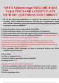 NR 511 Midterm exam NR511 MIDTERM EXAM TEST BANK LATEST UPDATE WITH 200+ QUESTIONS AND CORRECT