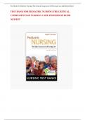 TEST BANK FOR PEDIATRIC NURSING THE CRITICAL COMPONENTS OF NURSING CARE 2ND EDITION RUDD NEWEST 