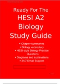 HESI A2 Biology Study Guide 