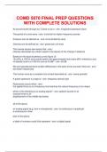 COMD 5070 - FINAL EXAM QUESTIONS WITH COMPLETE SOLUTIONS