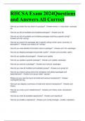 RHCSA Exam 2024Questions and Answers All Correct