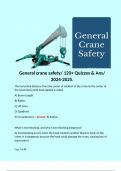 General crane safety/ 120+ Quizzes & Ans/ 2024-2025.  