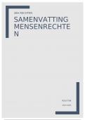 Samenvatting: mensenrechten 2BA Rechten