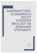 Volledige samenvatting: economisch recht en intellectuele eigendomsrechten 2BA rechten UGent