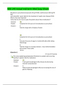 NSG 245 Actual mid-term Med Surg 1 Exam,100% CORRECT