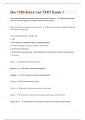 Bio 1320 Anica Lee TXST Exam 1 Questions With Correct Solutions, Already Passed!!