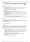 NR 602 Evaluation of Marginalized Women Guidelines & Grading Rubric