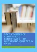 SFCC COMMERCE CLOUD (B2C) CERTIFICATE - BM QUESTIONS QUIZZES & ANS!!