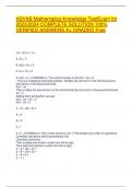 ASVAB Mathematics Knowledge TestExam for 2023/2024 COMPLETE SOLUTION 100% VERIFIED ANSWERS A+ GRADED Free