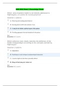 NSG 5002 Week 5 Knowledge Check with Answers