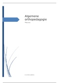 Samenvatting  Algemene Orthopedagogie