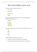 NR 507 Week 4/ NR507 Week 4 Midterm  58/60 = 96.7%( Reliable Questions and Answers)