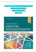 TEST BANK For Little and Falace's Dental Management of the Medically Compromised Patient, 10th Edition by Craig Miller, Verified Chapters 1 - 30, Complete Newest Version