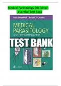 TEST BANK for Medical Parasitology: A Self-Instructional Text, 7th Edition by Leventhal; Cheadle, All 11 Chapters Covered, Verified Latest Edition