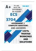 ECS3704 Assignment 1 (COMPLETE ANSWERS) Semester 2 2024