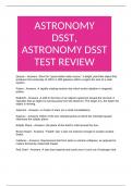 ASTRONOMY DSST, ASTRONOMY DSST TEST REVIEW