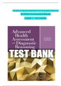 TEST BANK For Advanced Health Assessment and Diagnostic Reasoning, 4th Edition by Rhoads, All 18 Chapters Covered, Verified Latest Edition