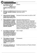 CT TEST REVIEW (TEST Q'S AND A'S FOR CT REGISTRY PREP. THIS IS FROM THE BOOK "COMPUTED TOMOGRAPHY FOR TECHNOLOGISTS: EXAM REVIEW" BY LOIS E ROMANS. PUBLISHED BY WOLTERS KLUWER, LIPPINCOTT WILLIAMS AND WILKINS.) QUESTIONS & ANSWERS RATED 100% C