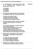 PHTLS Pre & Post Test, ATLS Exam Questions