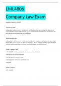 LML4806  Company Law Exam