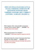 FDNY Z51 FINAL EXAM 2024 ACTUAL EXAM 2 VERSIONS COMPLETE 500 QUESTIONS WITH DETAILED VERIFIED ANSWERS (100% CORRECT ANSWERS) / ALREADY GRADED A+