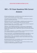 SEC + 701 Exam Questions With Correct Answers