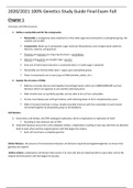 latest 2020/2021 100% Genetics Study Guide Final Exam Fall