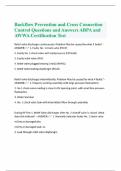 Backflow Prevention and Cross Connection Control Questions and Answers ABPA and AWWA Certification Test