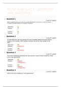 NURS 6054 QUIZ 1 - QUESTION AND ANSWERS