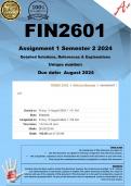 FIN2601 Assignment 1 COMPLETE ANSWERS) Semester 2 2024 