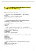 IC3 GS5 Key Applications Post-Assessment and Practice Test Answers