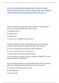 NUR 2502 MULTIMIDENTIONAL CARE 3 NEWEST EXAM  LATEST 2024/2025 WITH ACTUAL QUESTIONS AND CORRECT  VERIFIED (DETAILED) ANSWERS/ALREADY GRADED A+