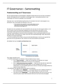 Volledige samenvatting van het vak IT Governance aan de UAntwerpen