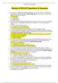 NURSING FUNDAMENTA - Module 8 NCLEX Questions & Answers.