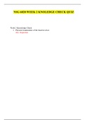 NSG 6020 WEEK 2 KNOLEDGE CHECK QUIZ / NSG6020 WEEK 2 KNOLEDGE CHECK QUIZ: GRADED A | 100% CORRECT |SOUTH UNIVERSITY