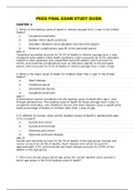 NUR MISC - PEDS FINAL EXAM STUDY GUIDE.