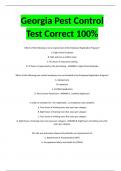 Georgia pest control test Correct 100%PACKAGE DEAL