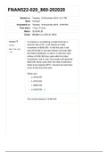 University of Louisiana, Lafayette - FNAN 522 Exam II-FINAL 