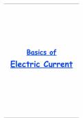 Basics of Electric Current