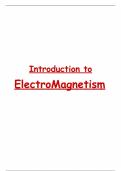 Introduction to ElectroMagnetism