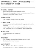 Commercial Pilot Licence (CPL) Meteorology - CMET