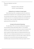 M5Assgn.docx   NURS-6501  Week Eight Case Analysis: Cardiovascular  NURS-6501: Advanced Pathophysiology  Pathological Processes Accounting for Presenting Symptoms  Primary Parkinson disease (PD) is a neurodegenerative disorder of the central nervous syste