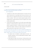 D081 Task 2.docx   D081  Task 2:  Innovative and Strategic Thinking  Course Code: D081  A.    Discuss at least TWO potential risks that the company from the scenario may encounter in entering the new market and describe the impact to the company.   (Unit 