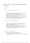 C234 Task 1.docx   REM1:  Task 1:  Workforce Planning, Recruitment, & Selection  Course Code: 234  A1. Discuss 3 factors that are influencing labor demand.    1.The average age of our current roster of fire-fighters is 45.  With a more mature work force w