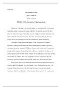 Wk1Assgn.docx (2)     NURS 6521  Advanced Pharmacology  Week 1 Assignment  Walden University  NURS 6521, Advanced Pharmacology  The purpose of this paper is to discuss the ethical and legal implications of prescribing medications and the environment of wo