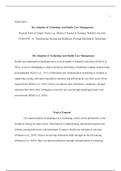 Week 4 Assignment Nursing doc   NURS-6051  The Adoption of Technology and Health Care Management  Program Name or Degree Name (e.g., Master of Science in Nursing), Walden University  NURS-6051-16: Transforming Nursing and Healthcare Through Information Te