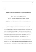 WEEK 10 Assignment 6051 Transforming Nursing and Healthcare Through Technology.doc     6051  The Role of the Nurse Informaticist in Systems Development and Implementation  Master of Science in Nursing, Walden University  Nurs 6051: Transforming Nursing an