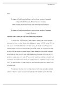 Policy Brief Template.docx     D025  The Impact of Food Insecurities/Deserts on the African American Community  College of Health Professions, Western Governors University  D025: Essentials of Advanced Nursing Roles and Interprofessional Practice  The Imp